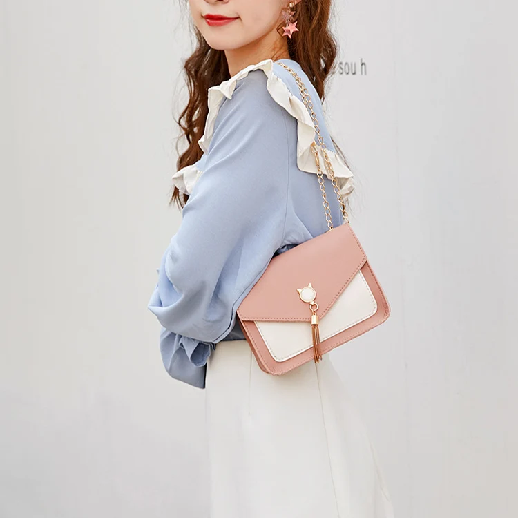 Small Crossbody Bags For Women Cat Lock Chain Messenger Bags