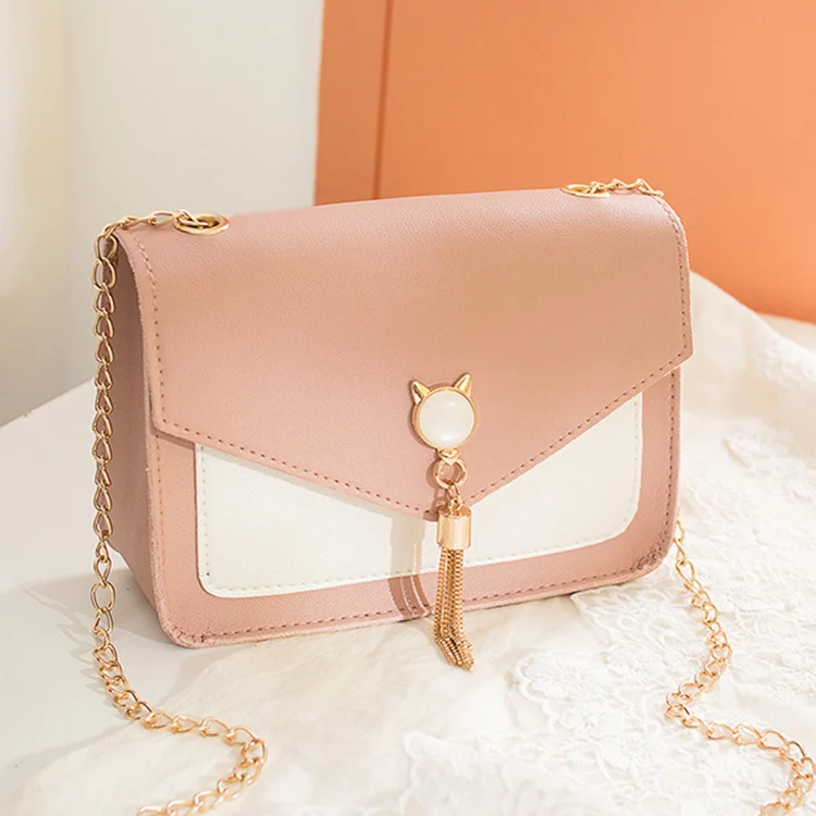 Small Crossbody Bags For Women Cat Lock Chain Messenger Bags