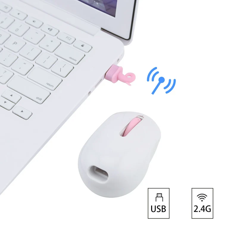 Cute Tail USB Wireless Silent Mouse