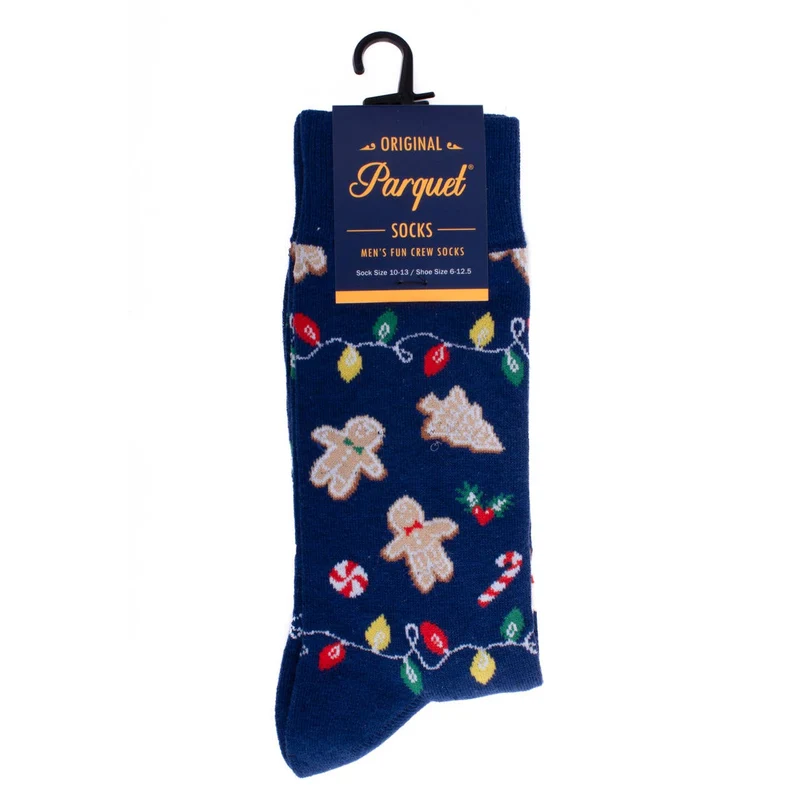 Holiday Gingerbread Novelty Socks (Mens)