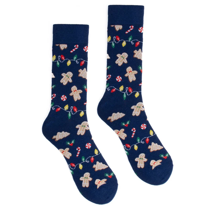 Holiday Gingerbread Novelty Socks (Mens)