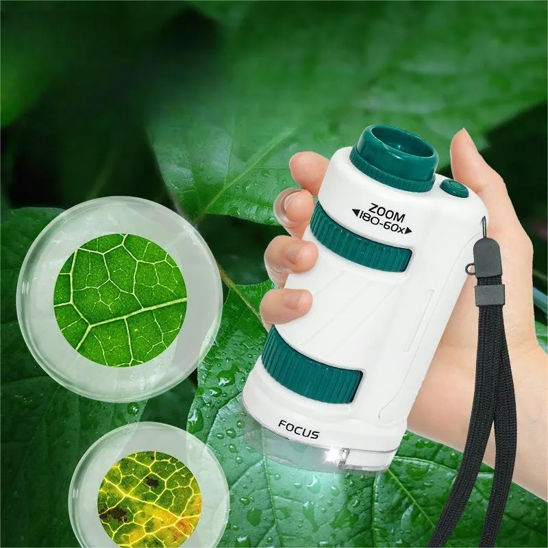 Portable Microscope Upgrade Set Microscopic Teaching Aid Specimen Slides