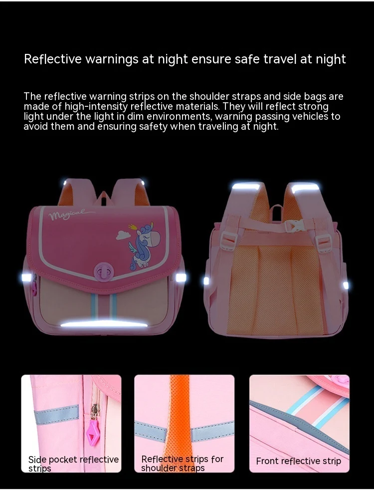 Horizontal Lightweight Casual Large Capacity Children's Backpack