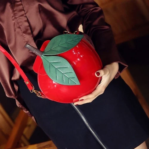 One-shoulder Crossbody Apple Hard Shell Bag