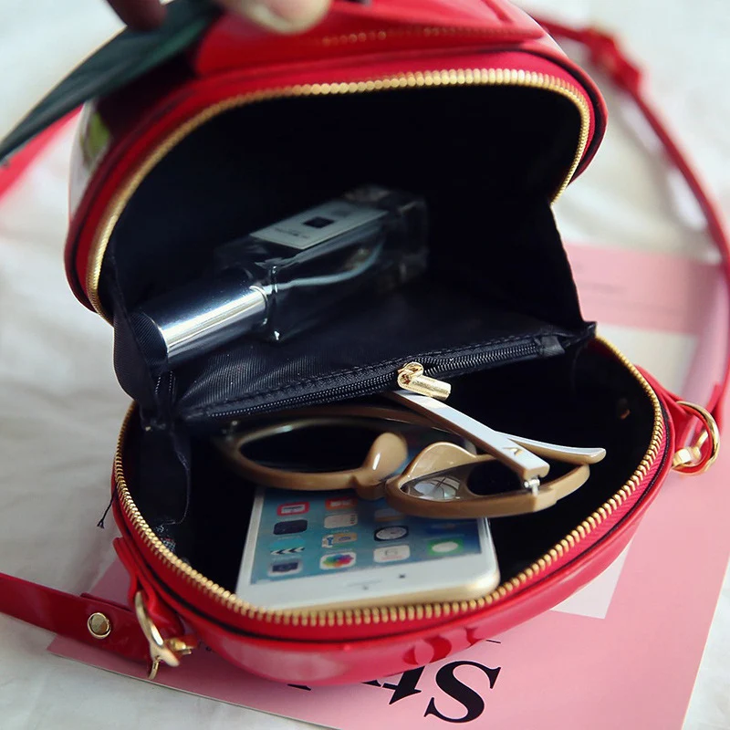 One-shoulder Crossbody Apple Hard Shell Bag