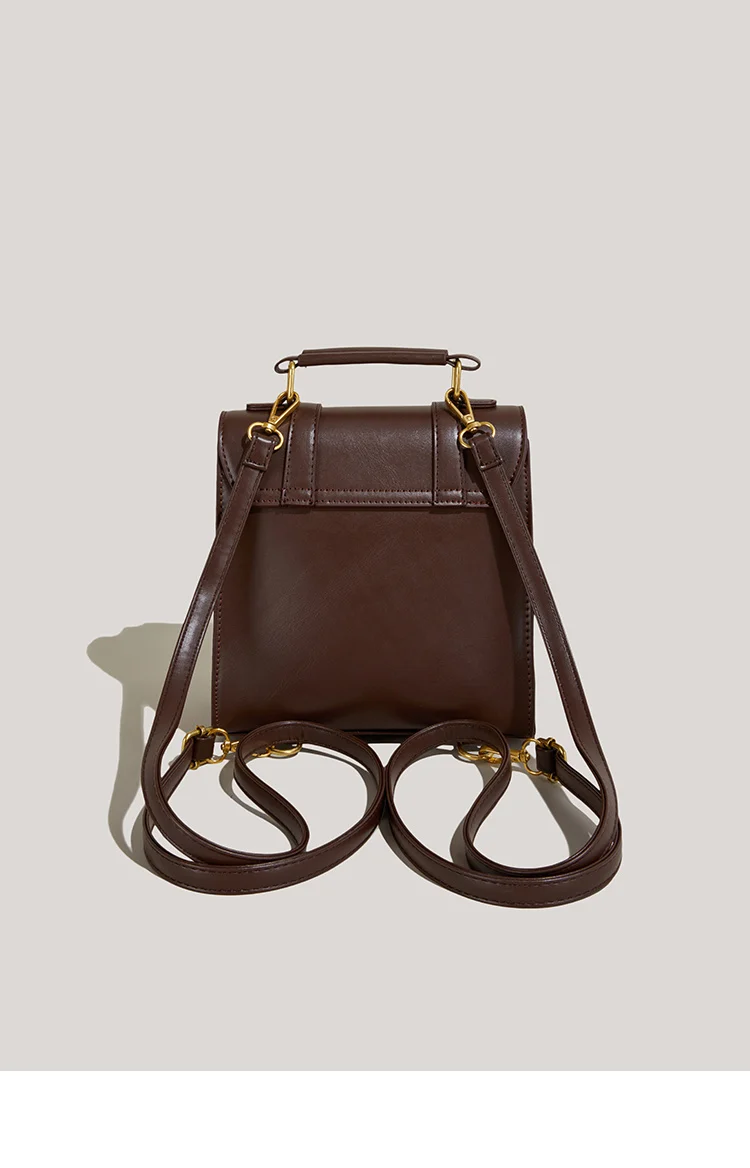 Vintage Buckle Backpack 2-in-1 Crossbody