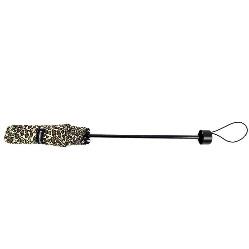 Animal Print Compact Umbrella with Plastic Handle