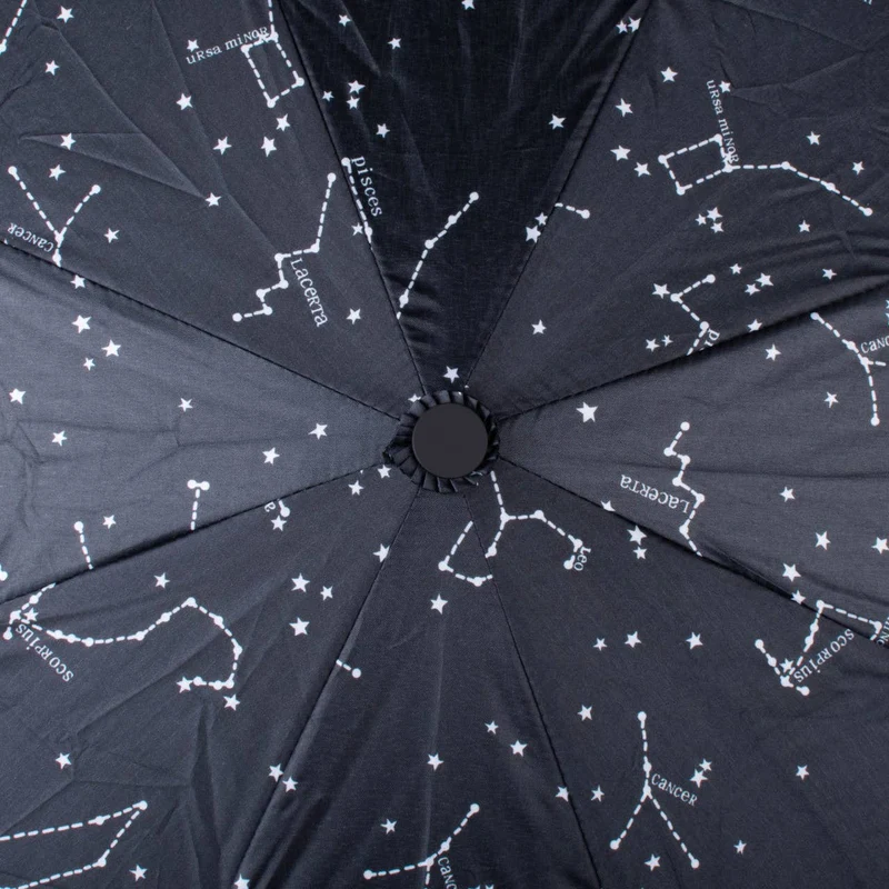 Compact Zodiac Constellation Umbrella