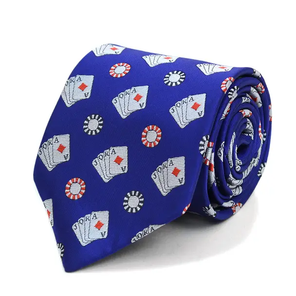 Poker Chips & Cards Novelty Ties