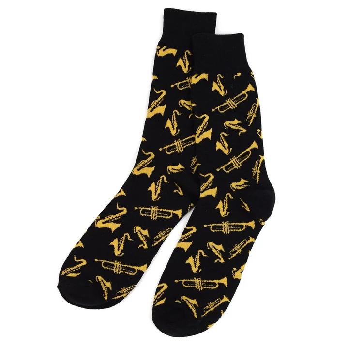 Trumpet and Trombone Novelty Socks (Mens)