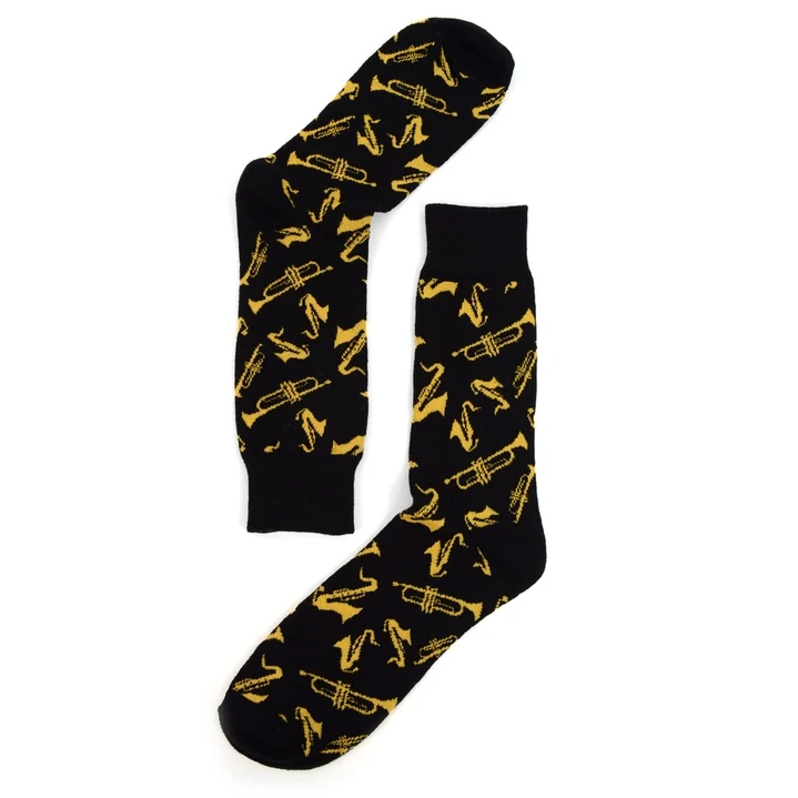 Trumpet and Trombone Novelty Socks (Mens)