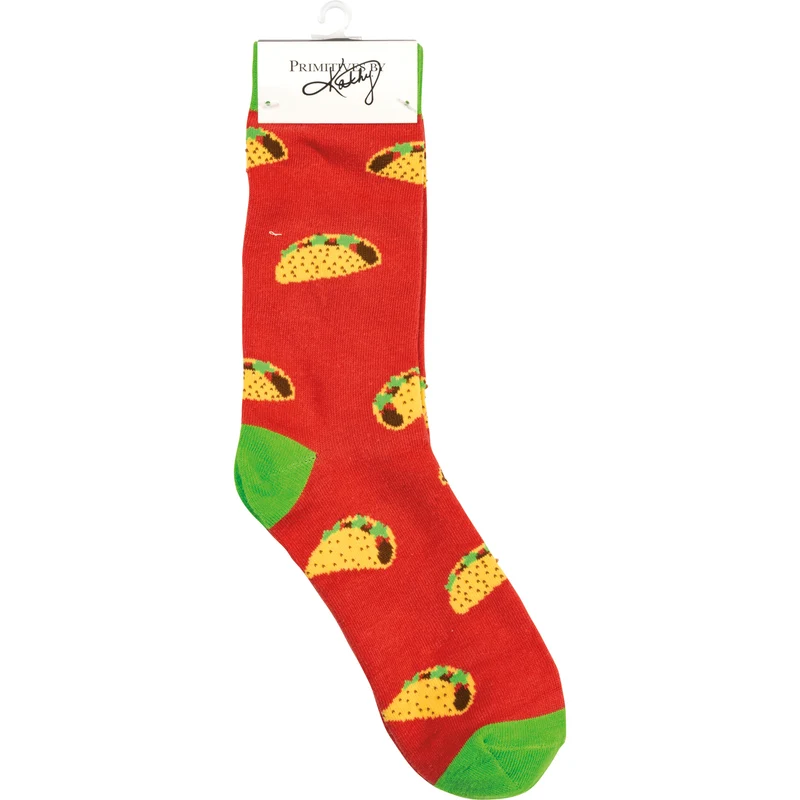 Life Happens Tacos Help - Box Sign And Sock Set