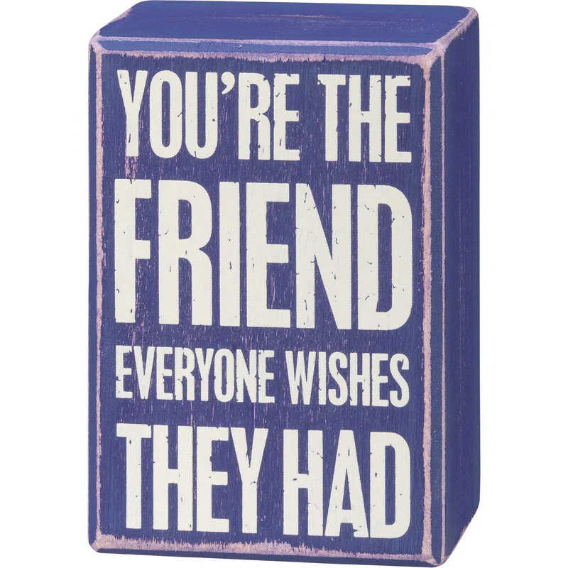 You're The Friend - Box Sign And Sock Set