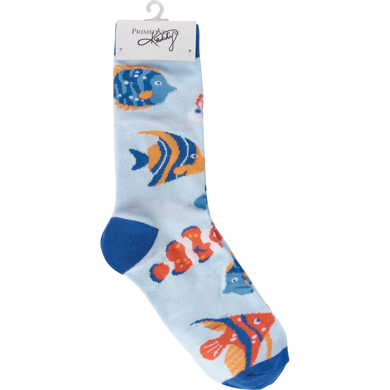 Just Keep Swimming - Box Sign And Sock Set