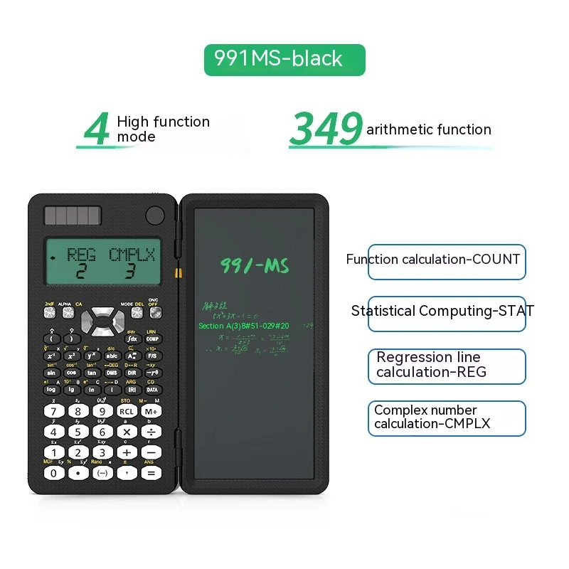 2 In 1 Foldable Scientific Calculators Handwriting Tablet