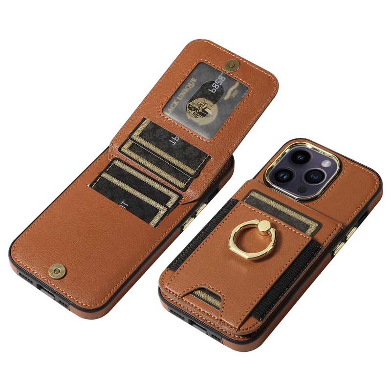 Leather iPhone Wallet Case