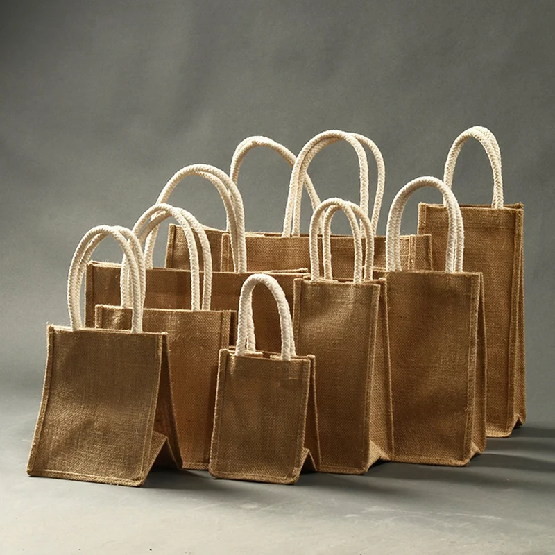Burlap Jute Gift Bag Tote Bag