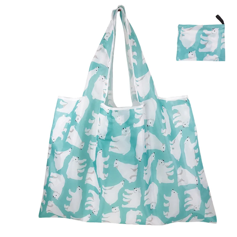 Foldable Supermarket Shopping Tote Bag