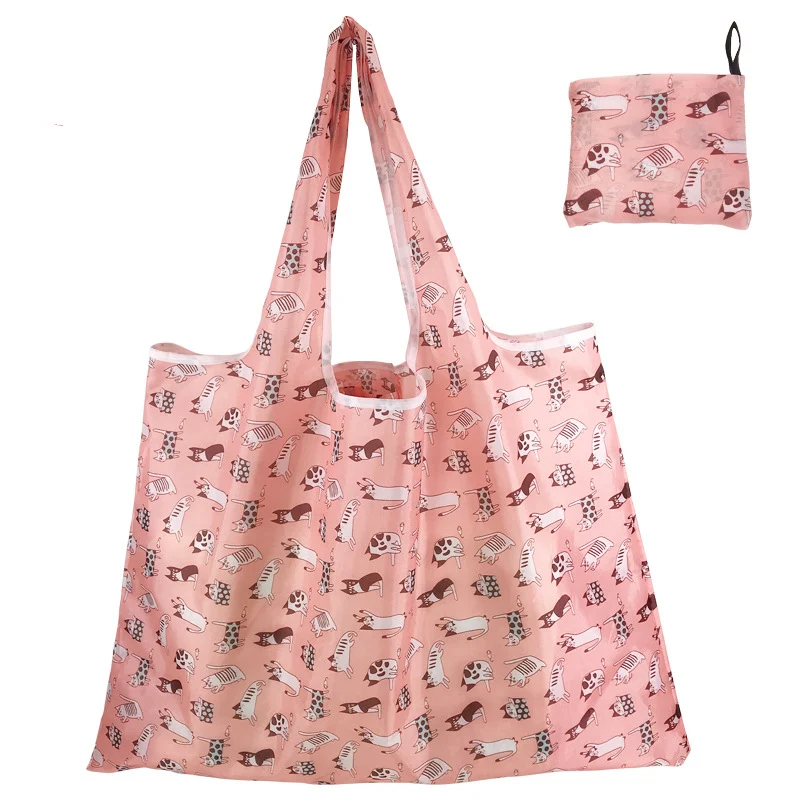 Foldable Supermarket Shopping Tote Bag