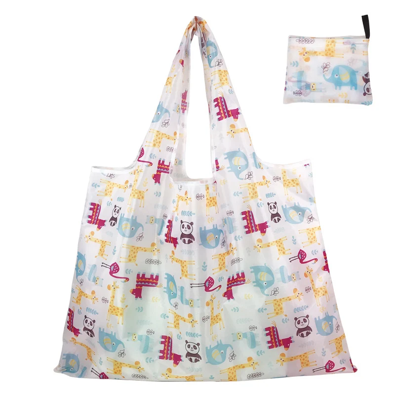 Foldable Supermarket Shopping Tote Bag