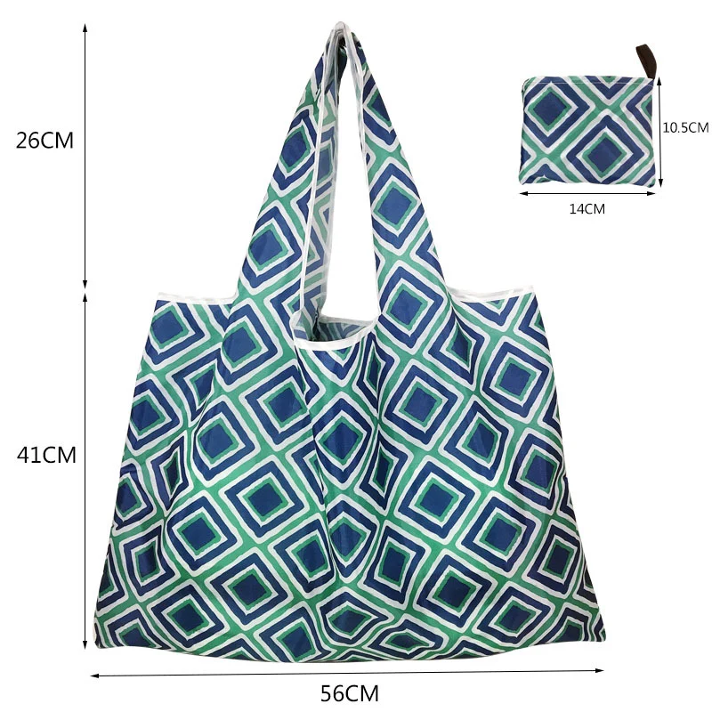Foldable Supermarket Shopping Tote Bag