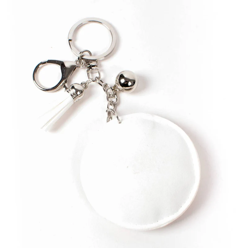 Bling Crystal Baseball Sport Tassel Keychain