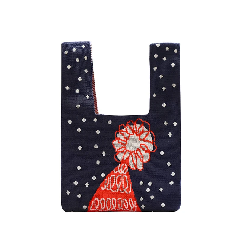 Winter Hat Knit Mini Tote Bag