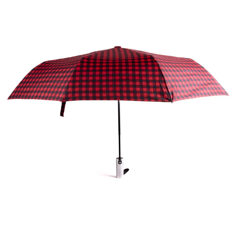 Gingham Checkered Compact Auto-open Umbrellas