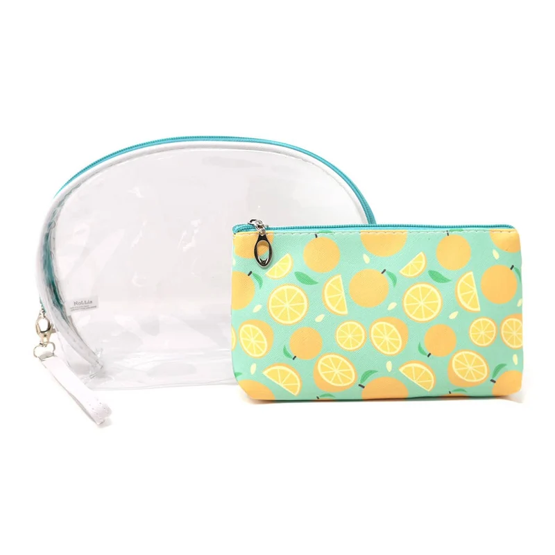 Lemon Cosmetic Bag Set (2 Pcs)