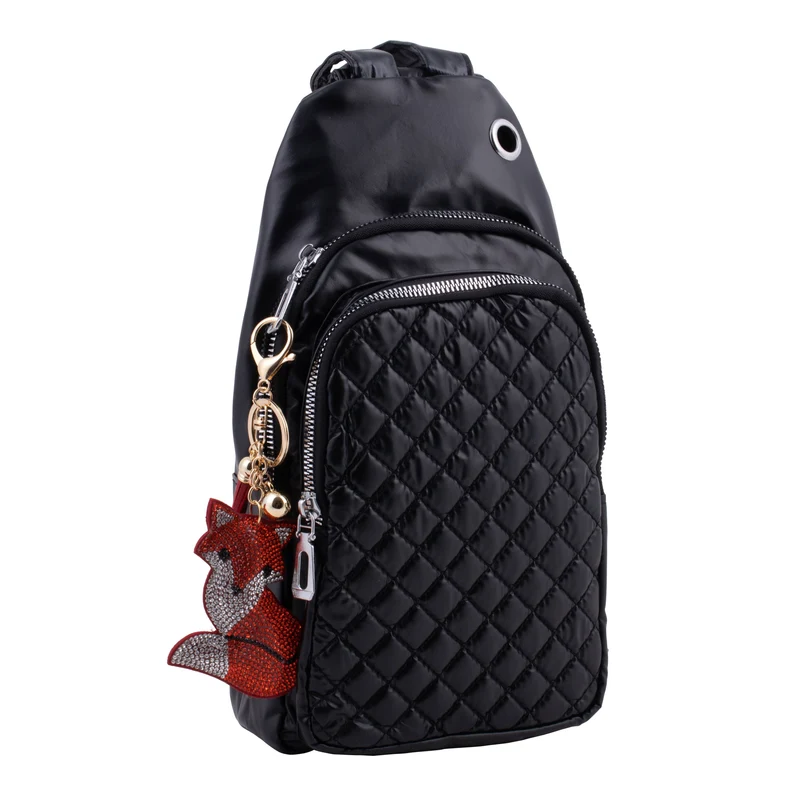 Bling Crystal Fox Tassel Keychain