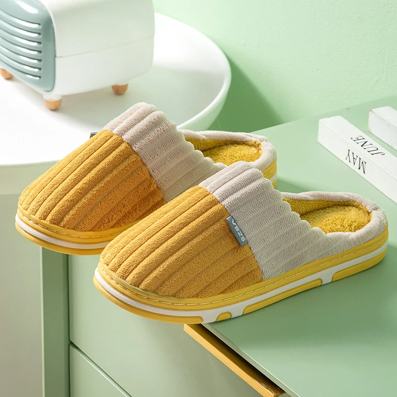 Unisex Corduroy Bedroom Slippers