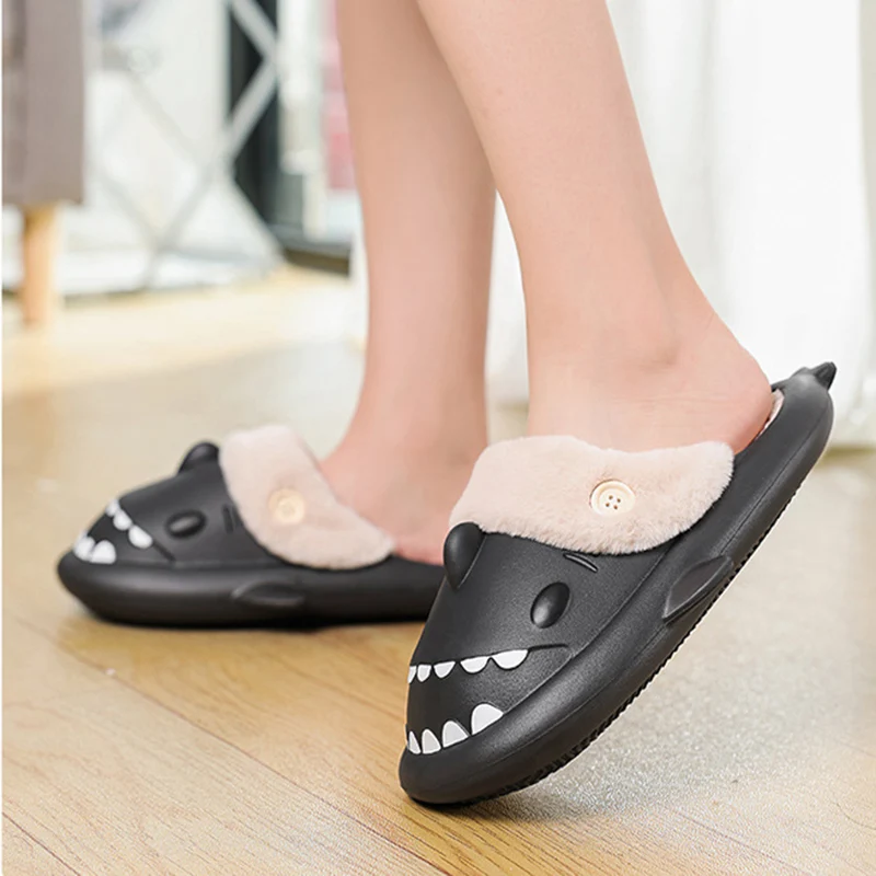 Winter Shark House Slippers