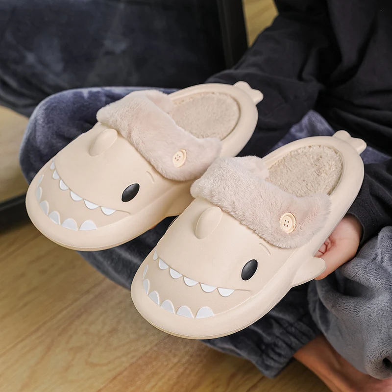 Winter Shark House Slippers