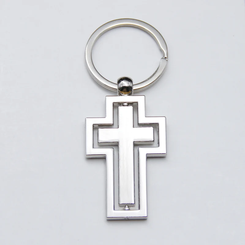 Cross Metal Keychain