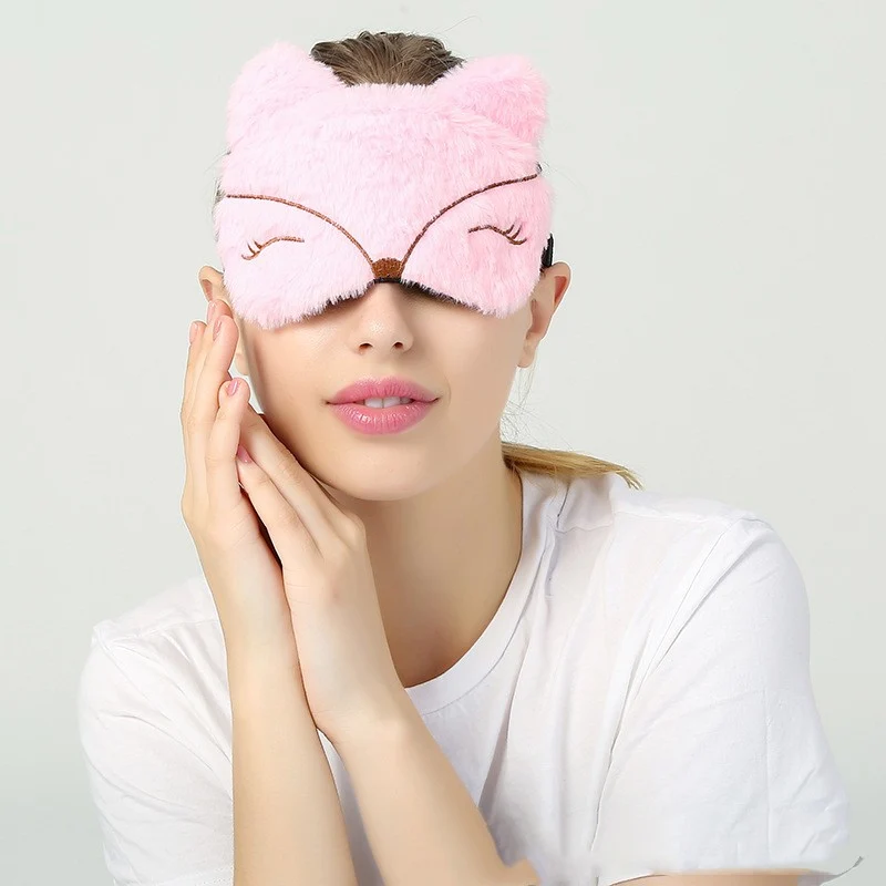Cartoon Cute Plush Sleeping Eye Mask