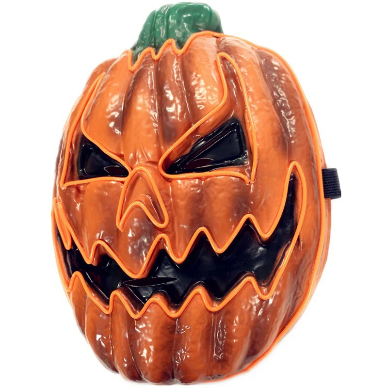 LED Pumpkin Masquerade Mask