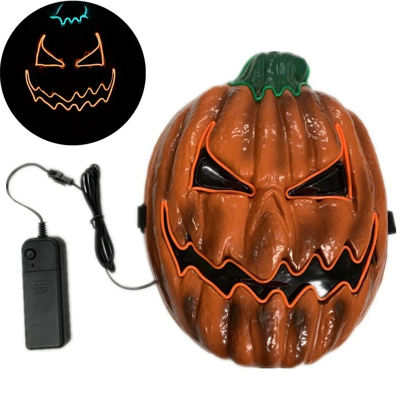 LED Pumpkin Masquerade Mask