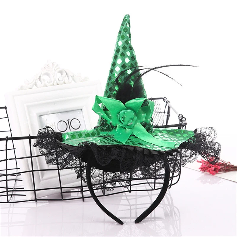 Sequin Witch Hat Headband