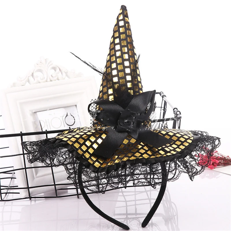 Sequin Witch Hat Headband