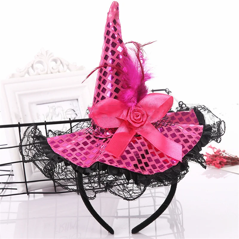 Sequin Witch Hat Headband