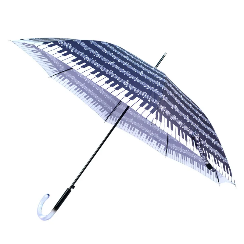 Music Note Piano Printed Auto Open Umbrella