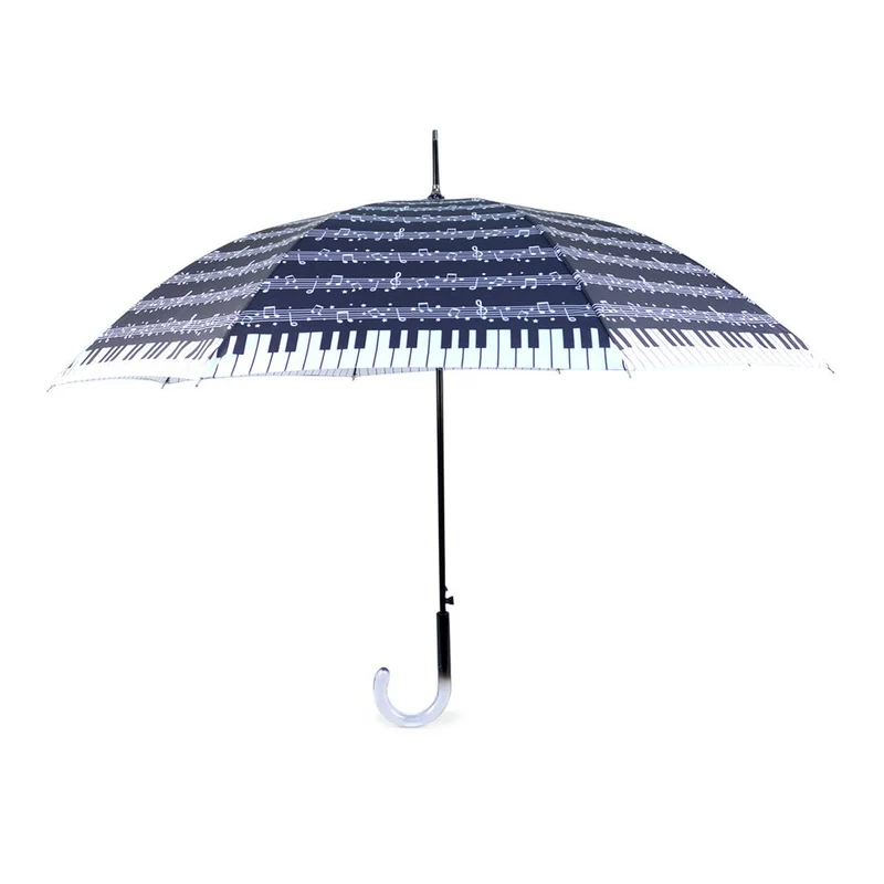 Music Note Piano Printed Auto Open Umbrella