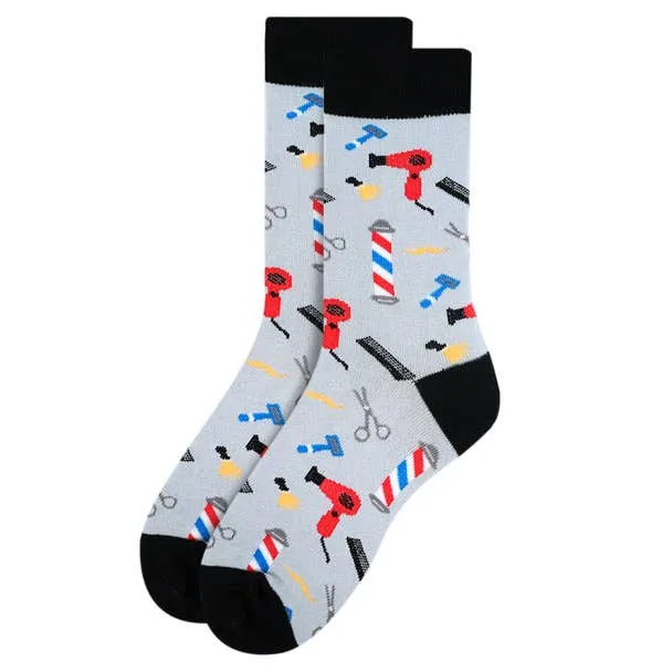 Barber Shop Novelty Socks