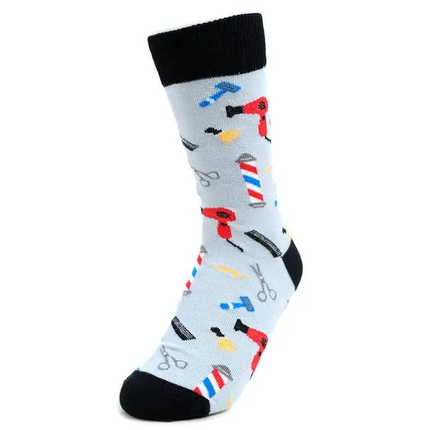 Barber Shop Novelty Socks