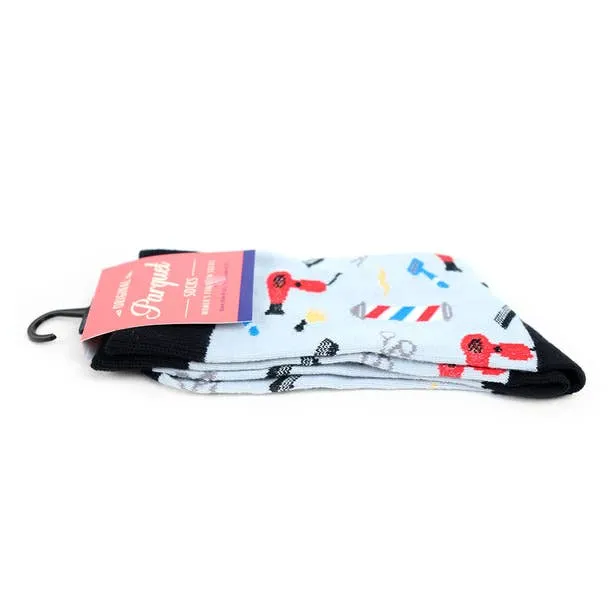 Barber Shop Novelty Socks