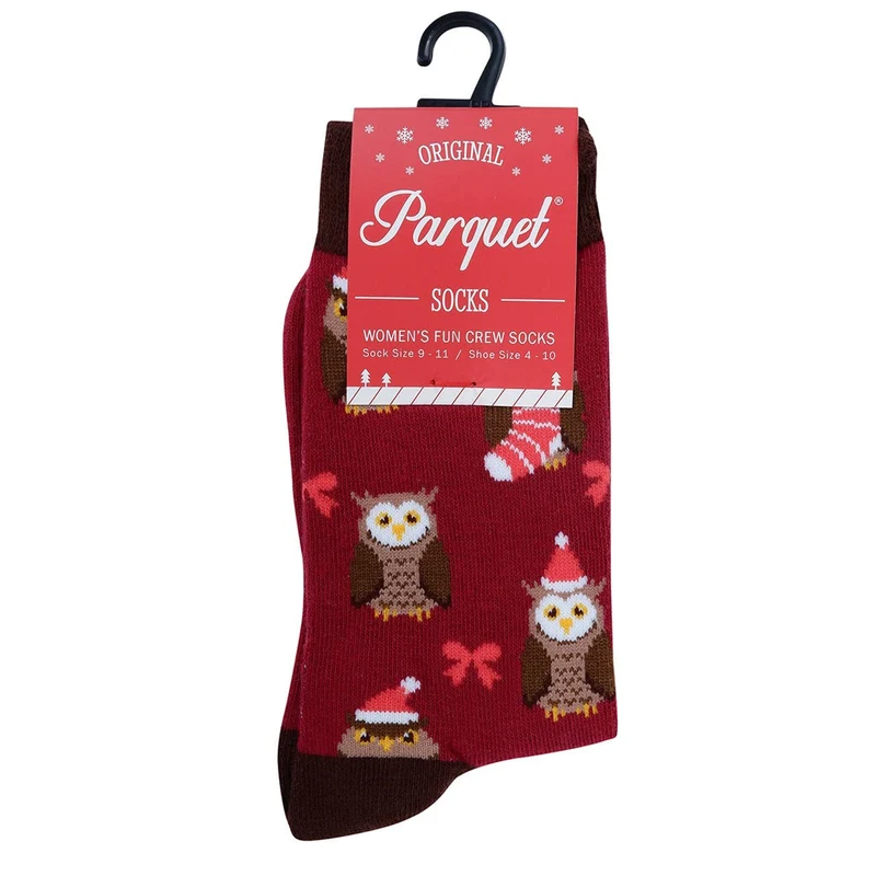 Owl Christmas Novelty Socks