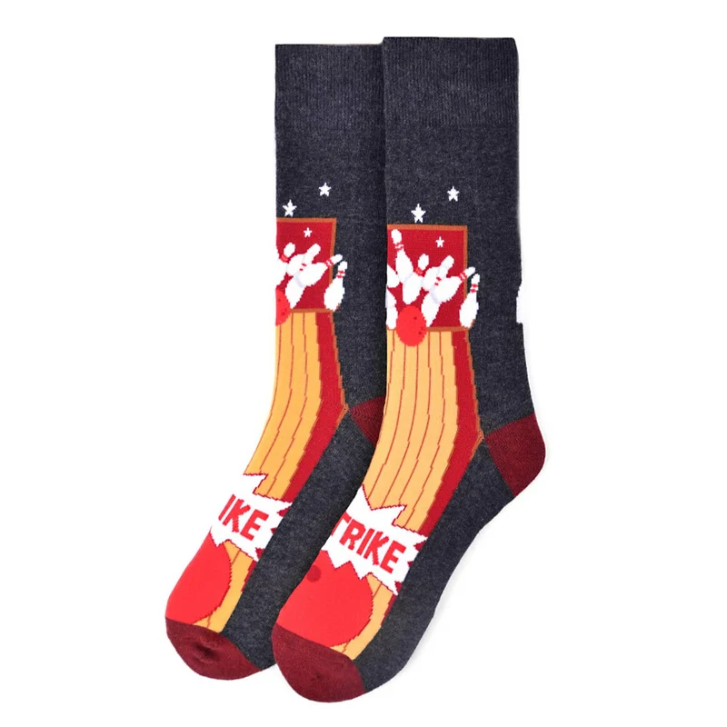 Bowling STRIKE Novelty Socks (Mens)