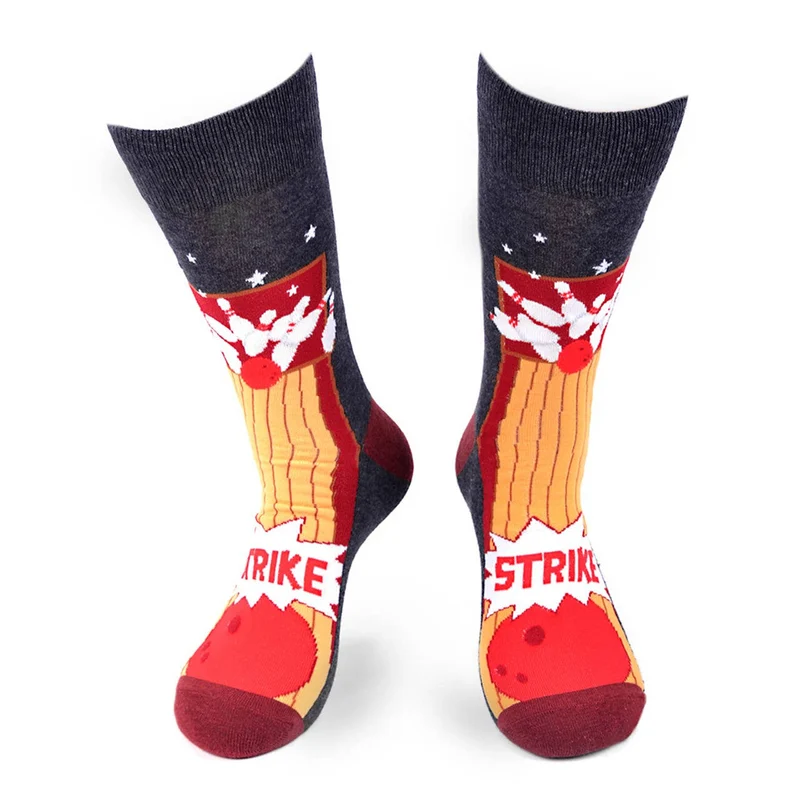 Bowling STRIKE Novelty Socks (Mens)