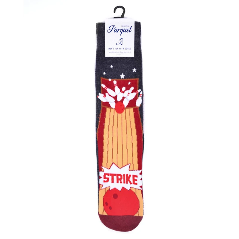 Bowling STRIKE Novelty Socks (Mens)