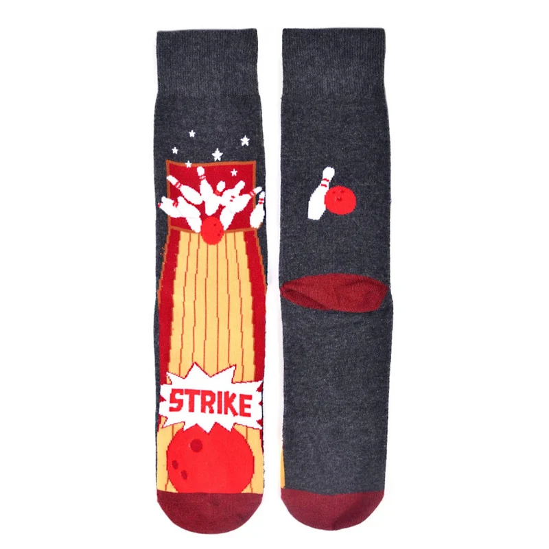 Bowling STRIKE Novelty Socks (Mens)